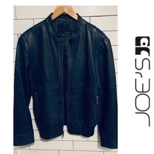 Men’s Joe’s Jeans lambskin leather slim moto Jacket S